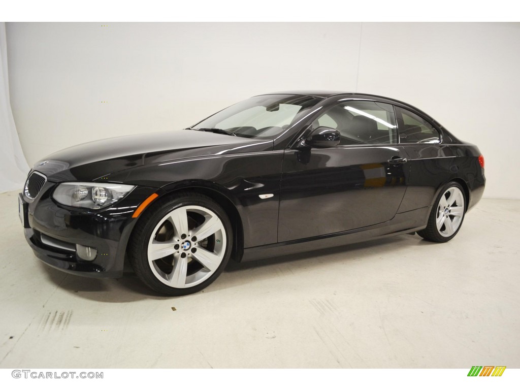 2011 3 Series 328i Coupe - Black Sapphire Metallic / Black photo #6