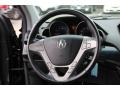 2007 Acura MDX Ebony Interior Steering Wheel Photo