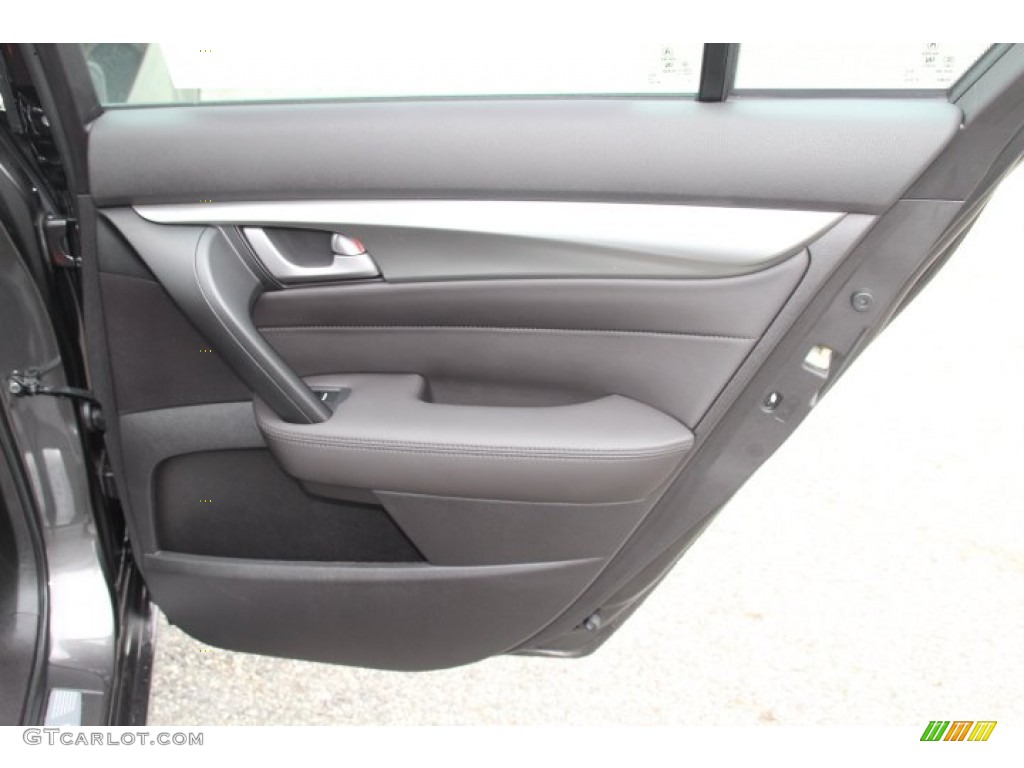 2010 Acura TL 3.5 Ebony Door Panel Photo #83006661