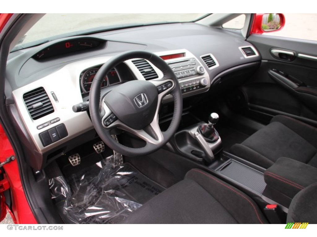 2008 Civic Si Sedan - Rallye Red / Black photo #10