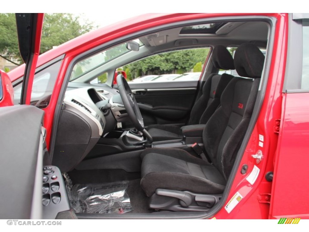 2008 Civic Si Sedan - Rallye Red / Black photo #11