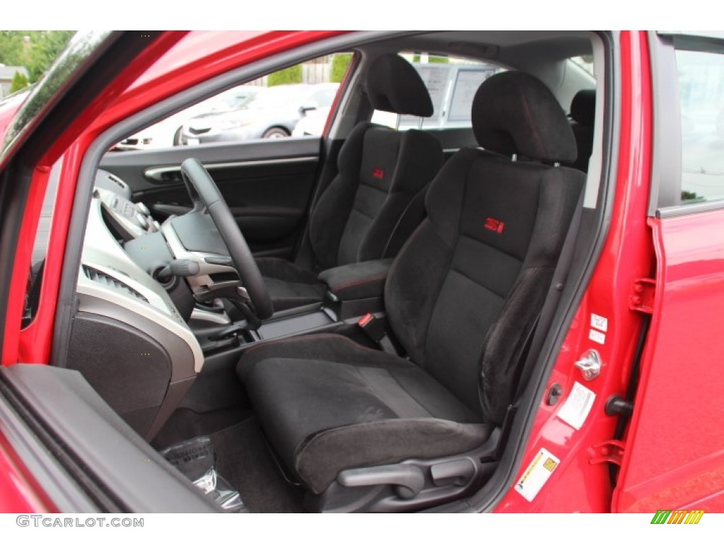 2008 Civic Si Sedan - Rallye Red / Black photo #12