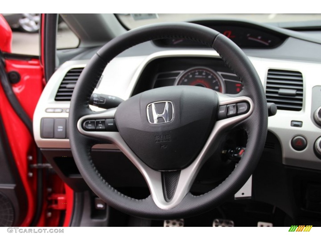 2008 Civic Si Sedan - Rallye Red / Black photo #16