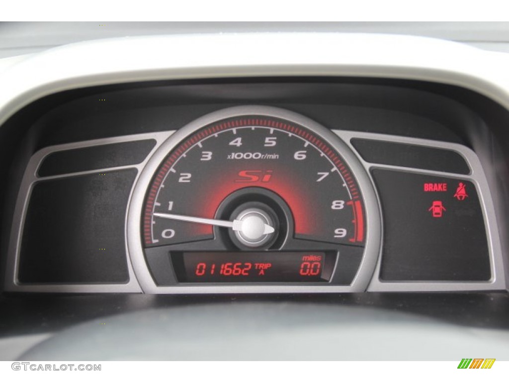 2008 Civic Si Sedan - Rallye Red / Black photo #19