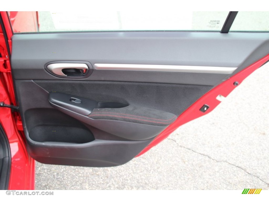 2008 Civic Si Sedan - Rallye Red / Black photo #23