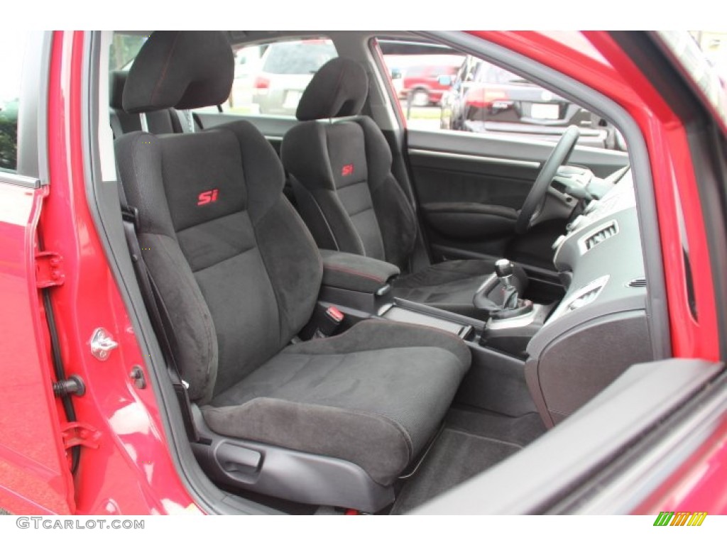2008 Civic Si Sedan - Rallye Red / Black photo #28