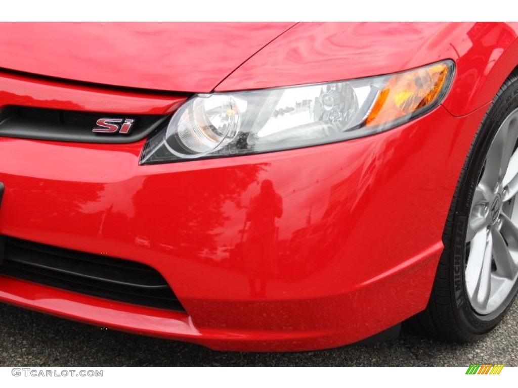 2008 Civic Si Sedan - Rallye Red / Black photo #30