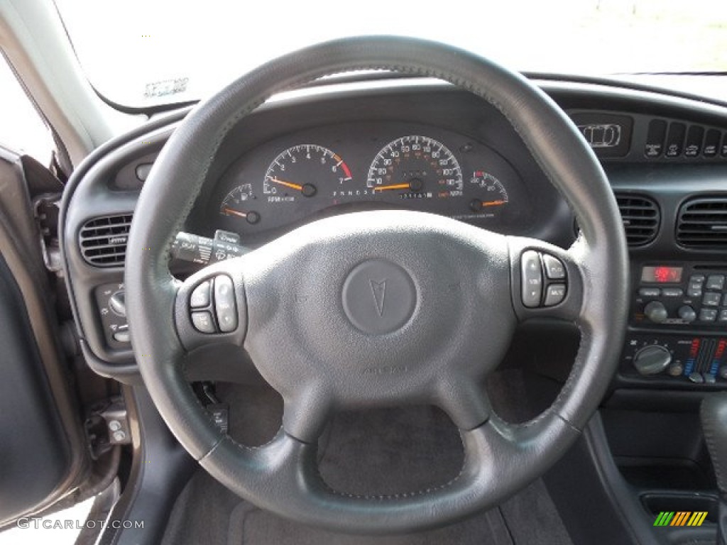 2001 Pontiac Grand Prix GT Coupe Graphite Steering Wheel Photo #83008072