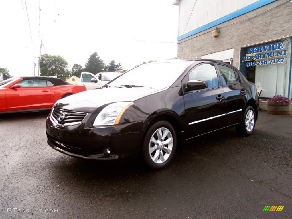 2010 Sentra 2.0 SL - Espresso Black Metallic / Charcoal photo #1
