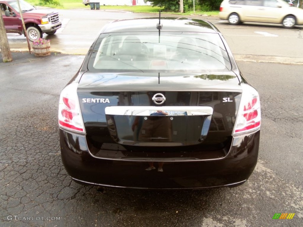 2010 Sentra 2.0 SL - Espresso Black Metallic / Charcoal photo #6