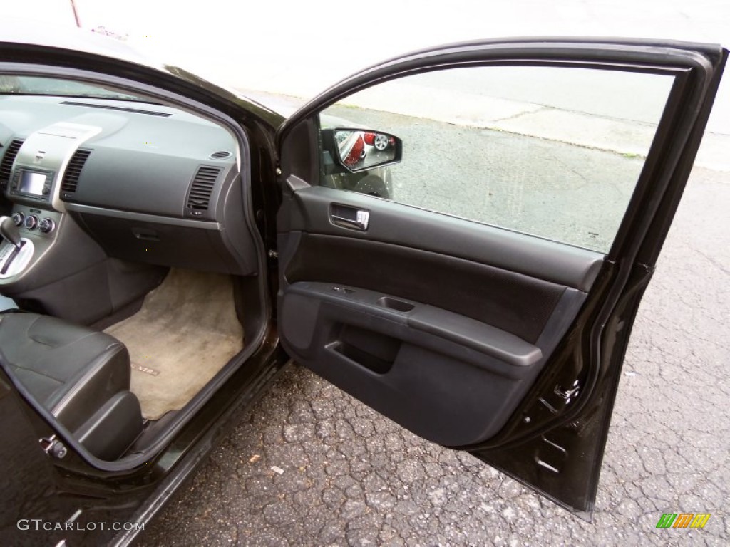 2010 Sentra 2.0 SL - Espresso Black Metallic / Charcoal photo #14