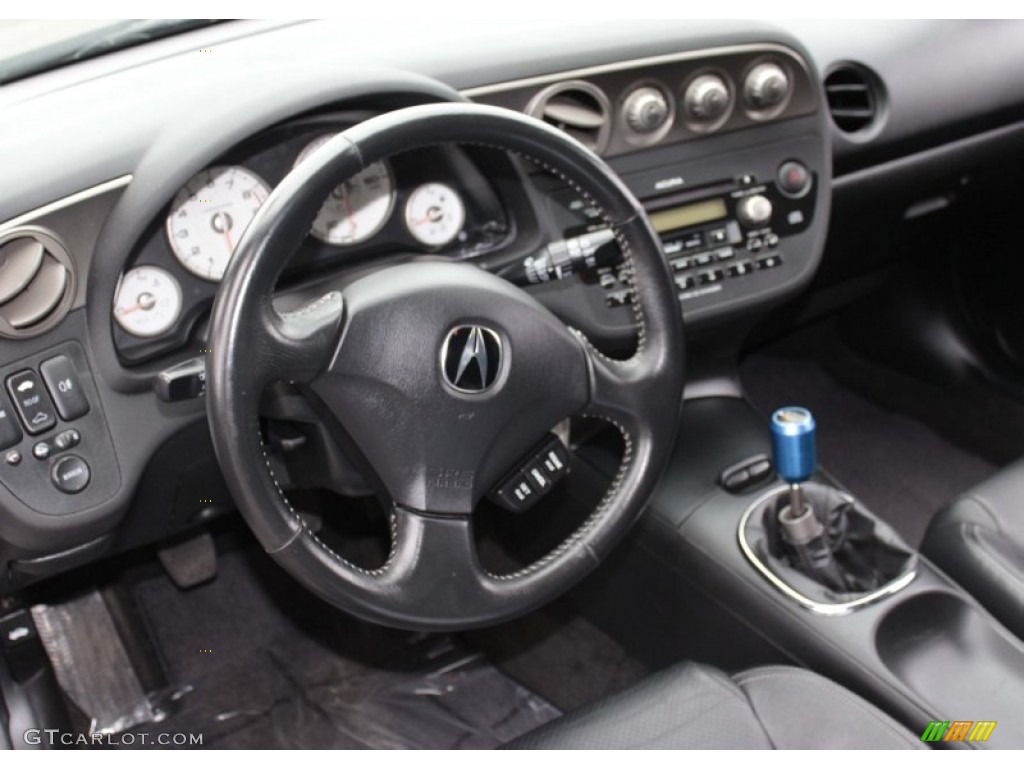 2006 Acura RSX Type S Sports Coupe Ebony Dashboard Photo #83009434