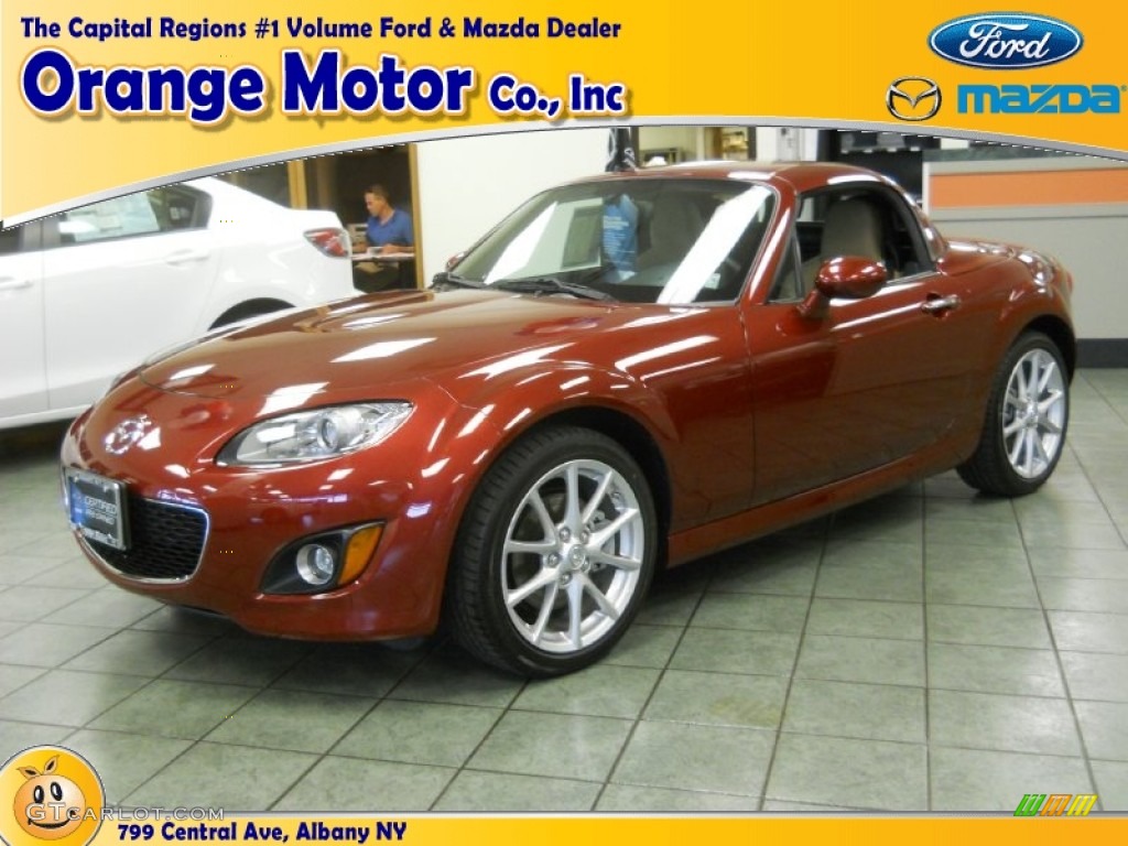 2012 MX-5 Miata Grand Touring Hard Top Roadster - Copper Red Mica / Dune Beige photo #1