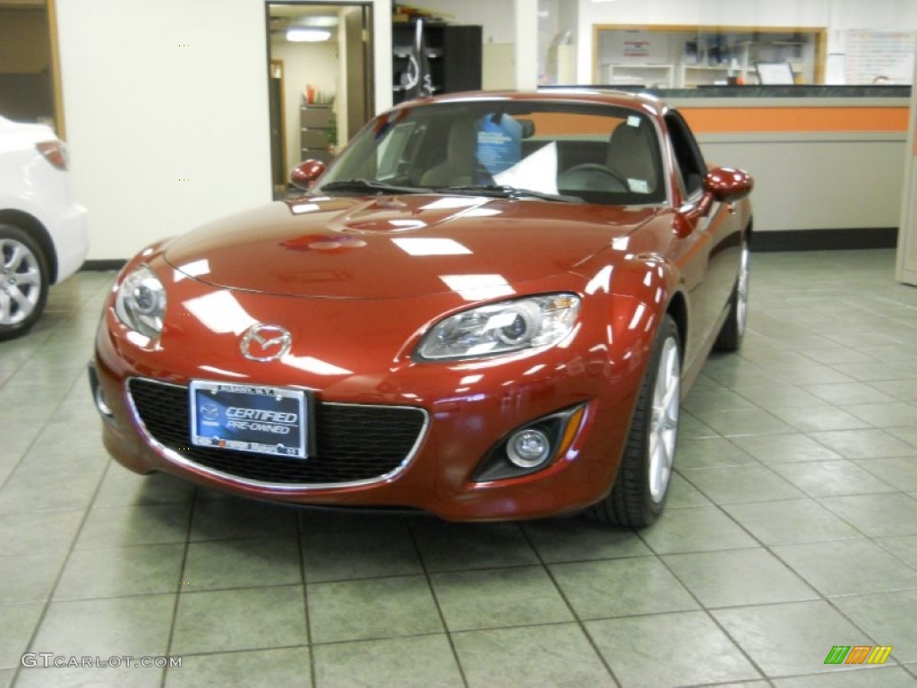 2012 MX-5 Miata Grand Touring Hard Top Roadster - Copper Red Mica / Dune Beige photo #3