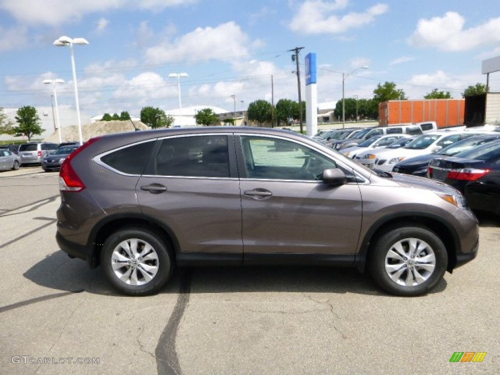 2013 CR-V EX AWD - Urban Titanium Metallic / Black photo #2