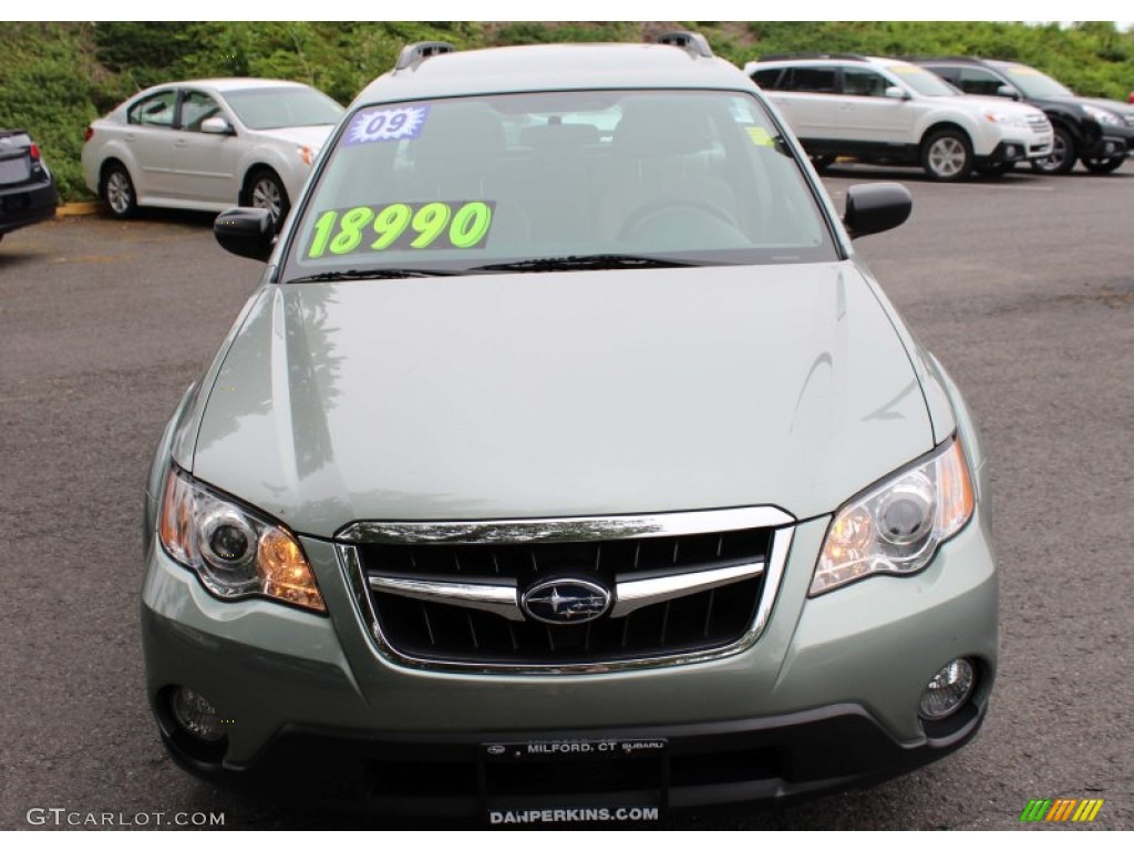 2009 Outback 2.5i Special Edition Wagon - Seacrest Green Metallic / Warm Ivory photo #2