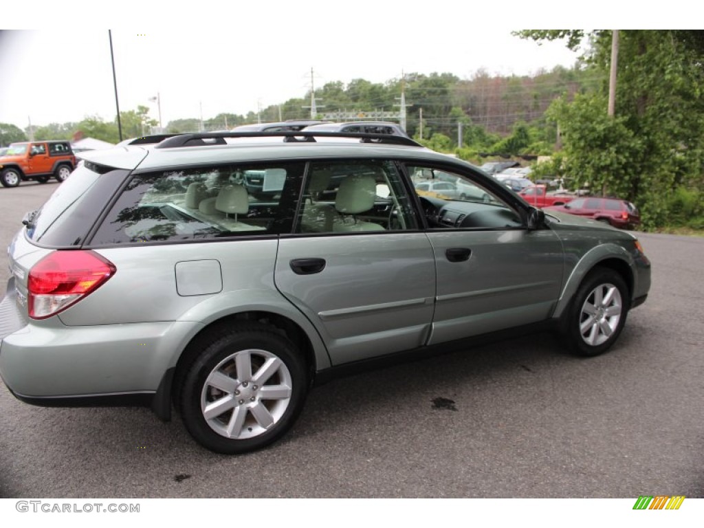 2009 Outback 2.5i Special Edition Wagon - Seacrest Green Metallic / Warm Ivory photo #5