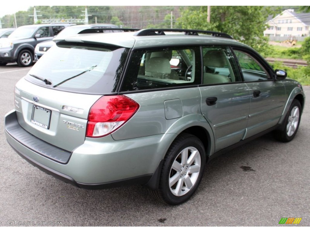 2009 Outback 2.5i Special Edition Wagon - Seacrest Green Metallic / Warm Ivory photo #6