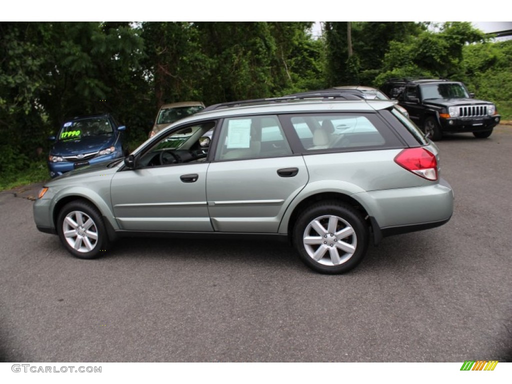 2009 Outback 2.5i Special Edition Wagon - Seacrest Green Metallic / Warm Ivory photo #11