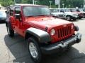 2013 Rock Lobster Red Jeep Wrangler Unlimited Sport S 4x4  photo #9