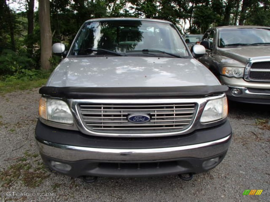 2003 F150 XLT Regular Cab 4x4 - Silver Metallic / Medium Graphite Grey photo #2