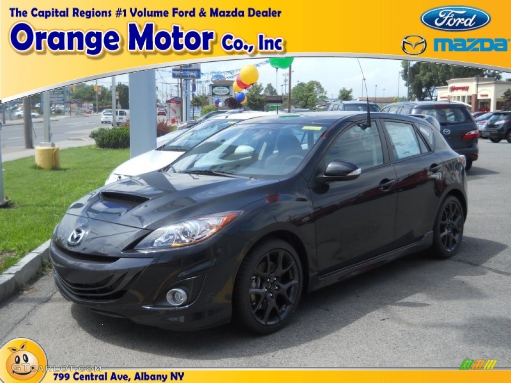 2013 MAZDA3 MAZDASPEED3 - Black Mica / MAZDASPEED Black MPS Leather photo #1