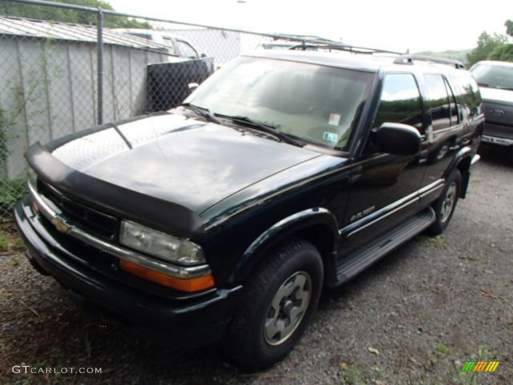 2002 Blazer LS 4x4 - Forest Green Metallic / Graphite photo #3