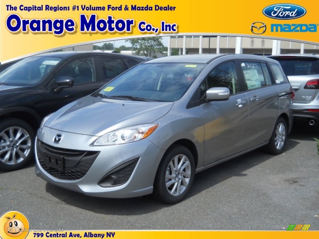 2013 MAZDA5 Sport - Liquid Silver Metallic / Black photo #1