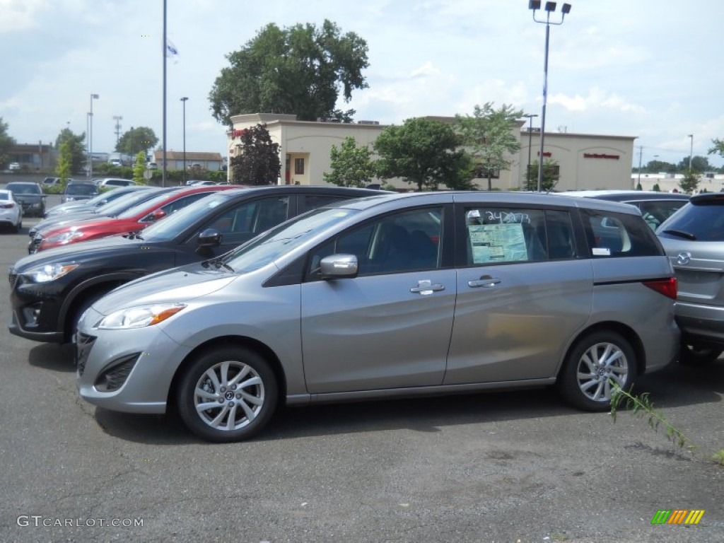 2013 MAZDA5 Sport - Liquid Silver Metallic / Black photo #2
