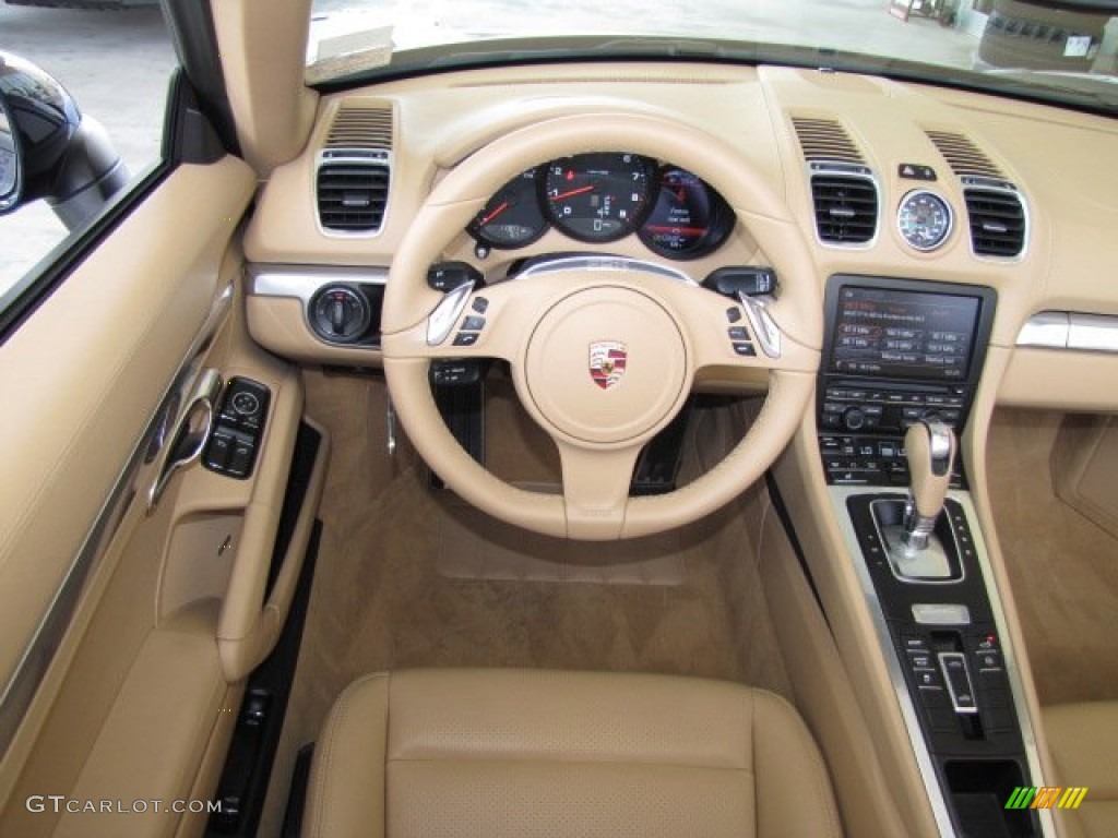 2013 Porsche Boxster Standard Boxster Model Luxor Beige Dashboard Photo #83011846