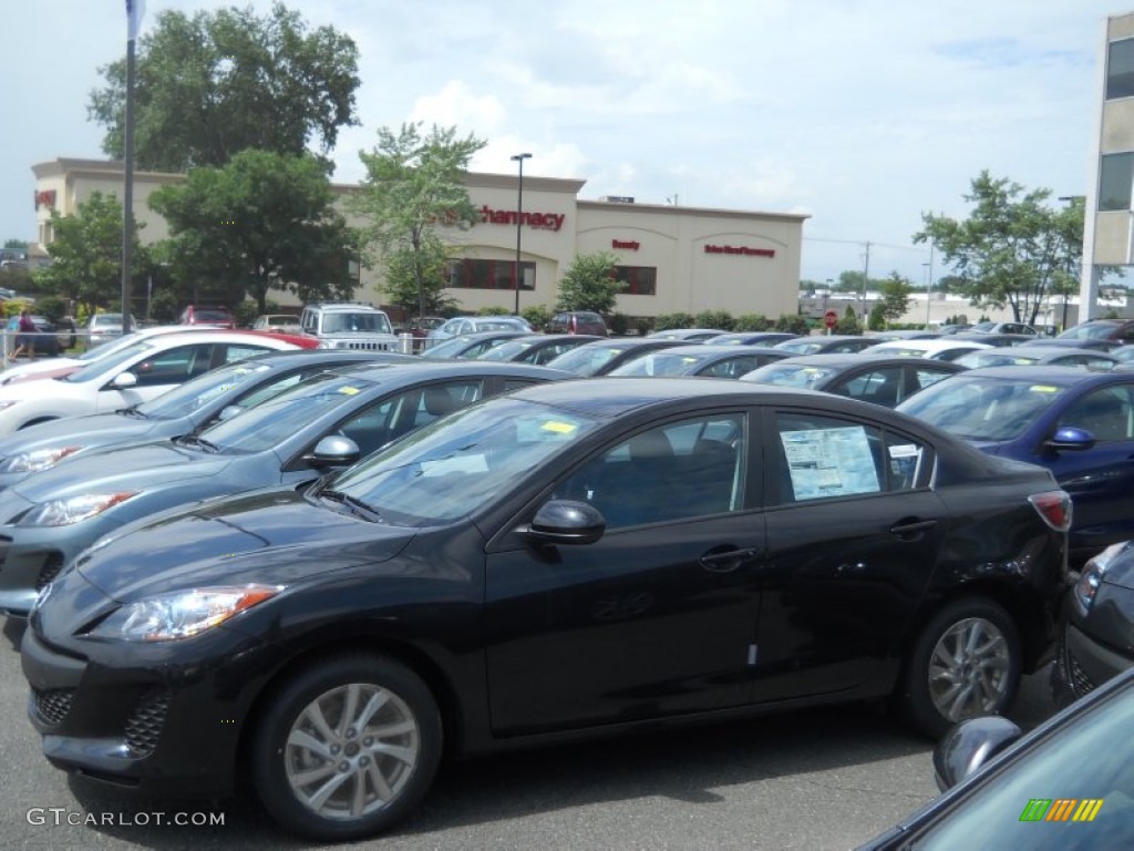 Black Mica 2013 Mazda MAZDA3 i Touring 4 Door Exterior Photo #83012000