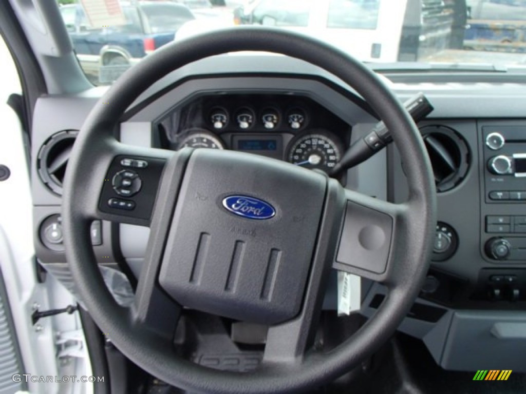 2013 Ford F350 Super Duty XL Regular Cab 4x4 Steel Steering Wheel Photo #83013021