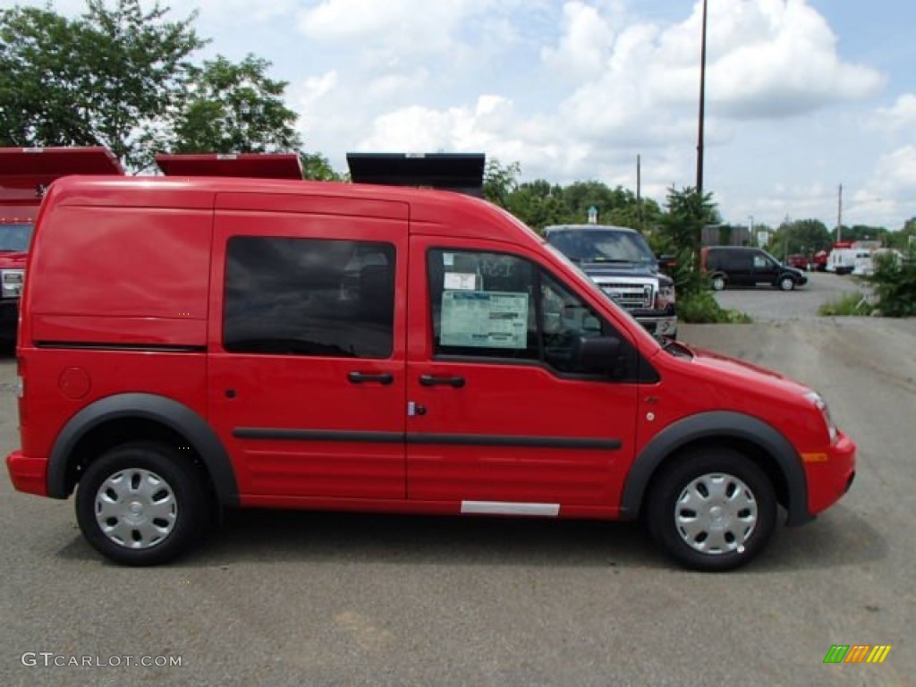 2013 Transit Connect XLT Van - Race Red / Dark Gray photo #1