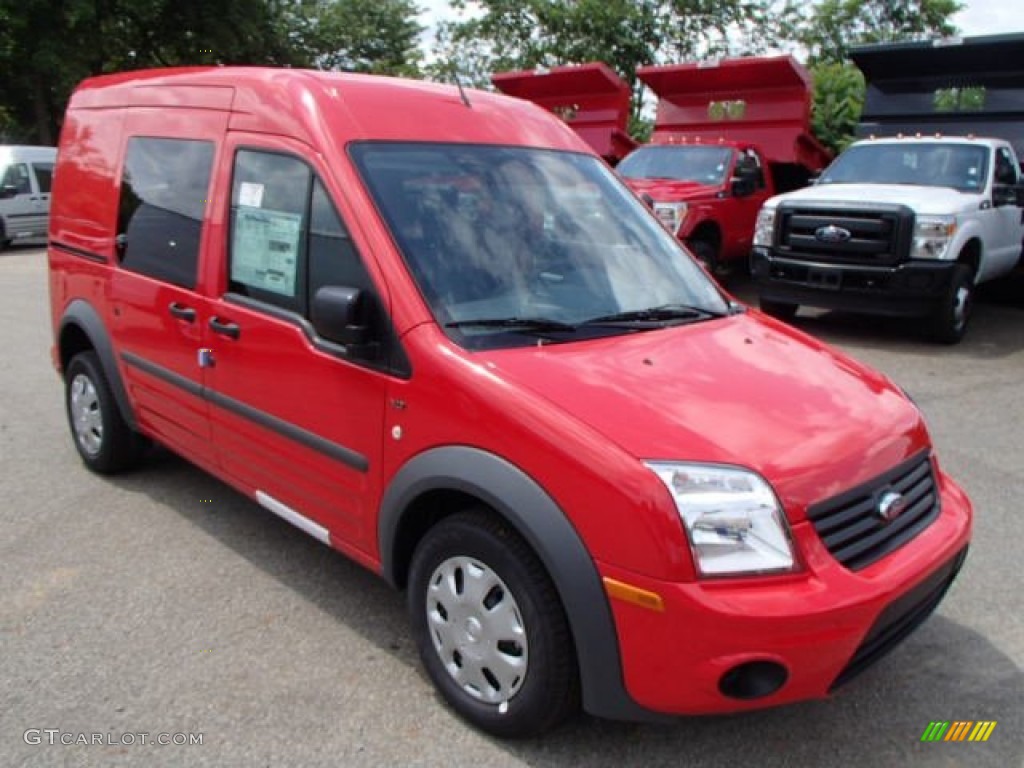 Race Red 2013 Ford Transit Connect XLT Van Exterior Photo #83013098
