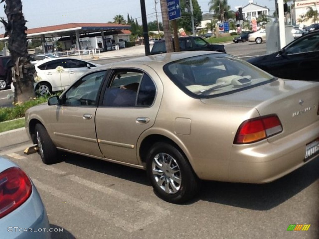 1998 Maxima GLE - Pebble Beige Metallic / Beige photo #3