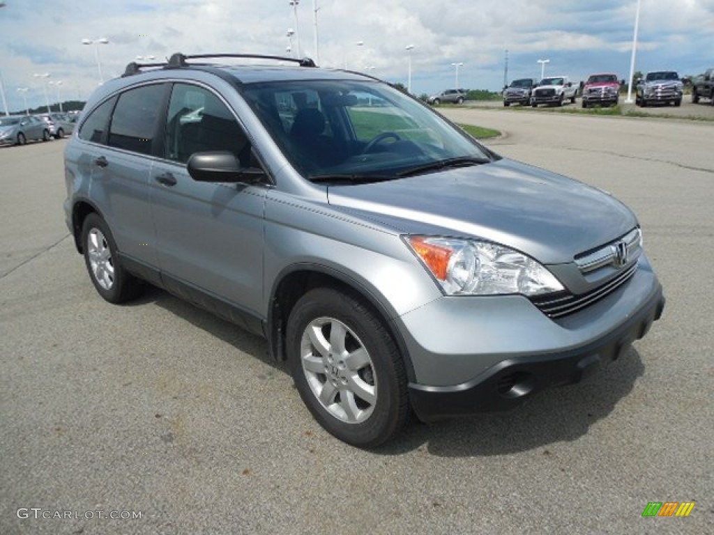 2008 CR-V EX 4WD - Whistler Silver Metallic / Black photo #5