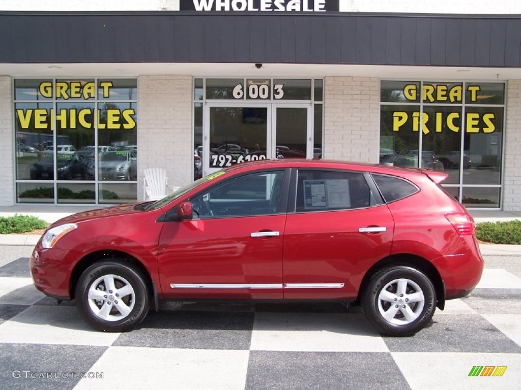 2013 Rogue S Special Edition AWD - Cayenne Red / Black photo #1