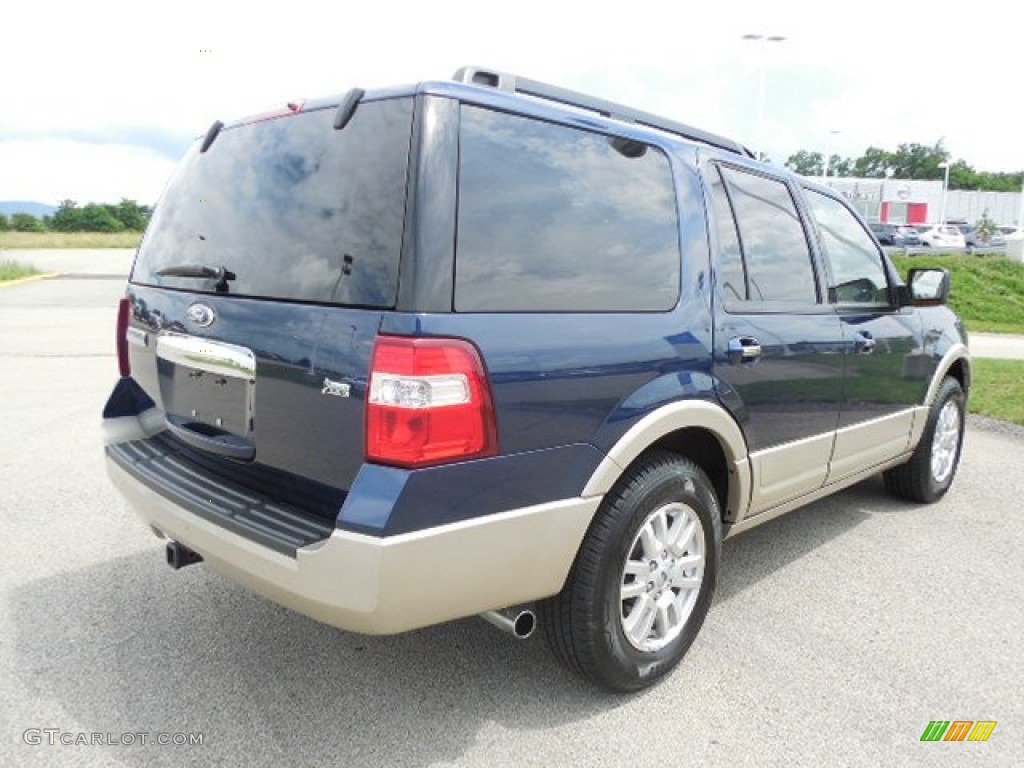 2010 Expedition Eddie Bauer 4x4 - Dark Blue Pearl Metallic / Camel photo #18