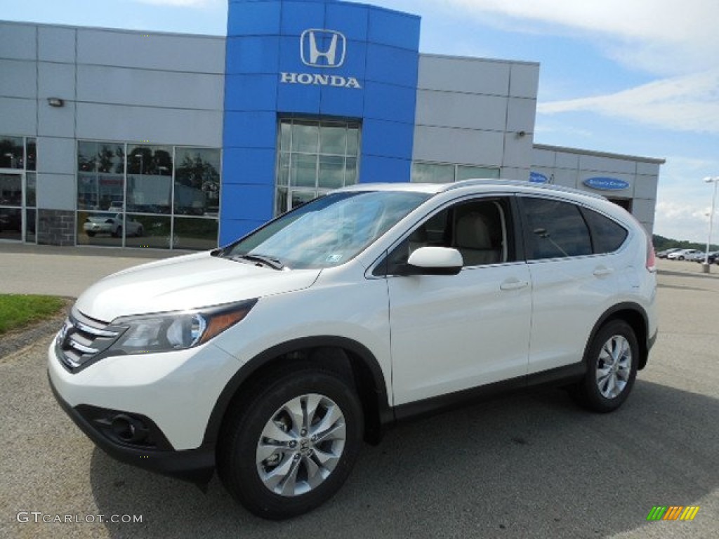 White Diamond Pearl Honda CR-V