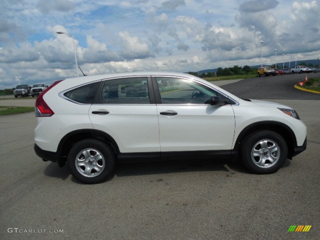 2013 CR-V LX AWD - White Diamond Pearl / Gray photo #4