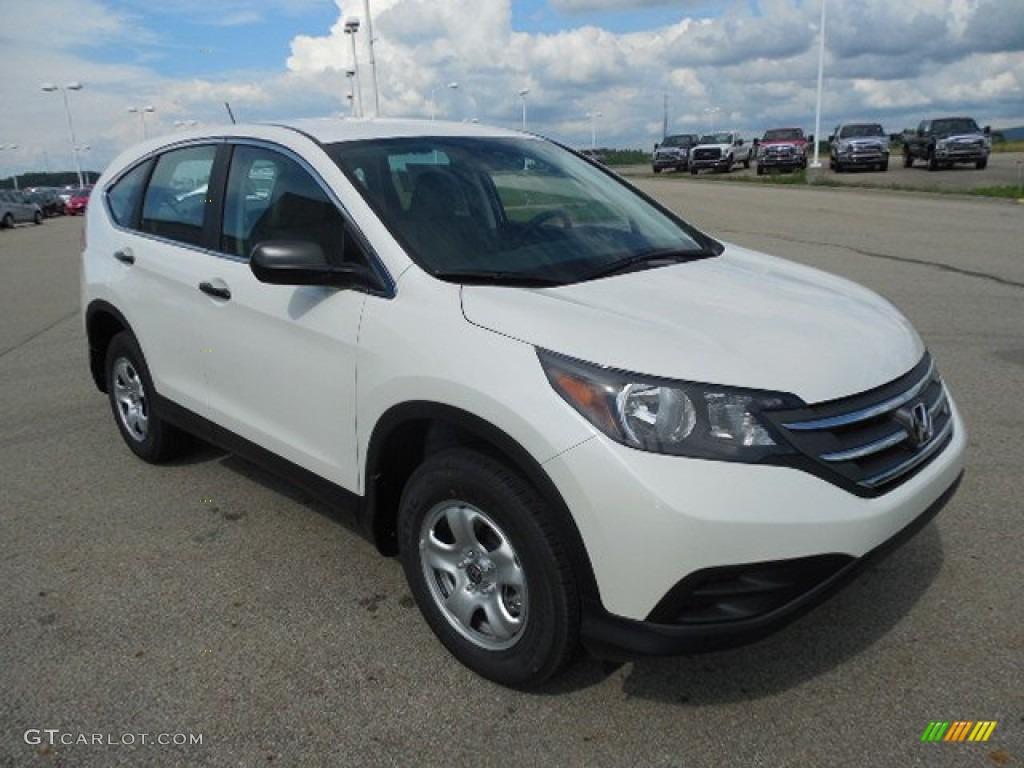 2013 CR-V LX AWD - White Diamond Pearl / Gray photo #5