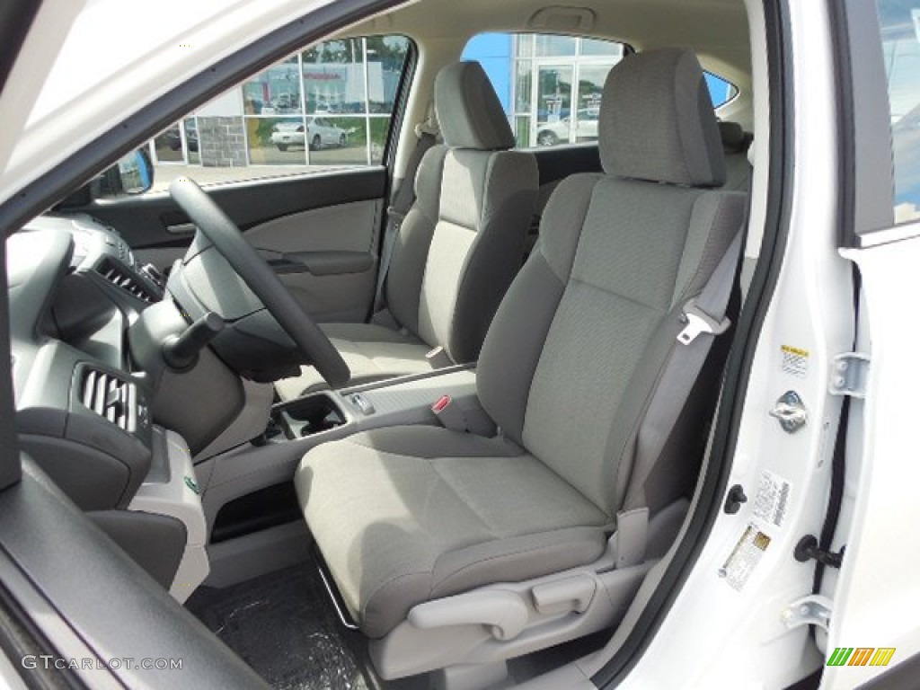 2013 CR-V LX AWD - White Diamond Pearl / Gray photo #7
