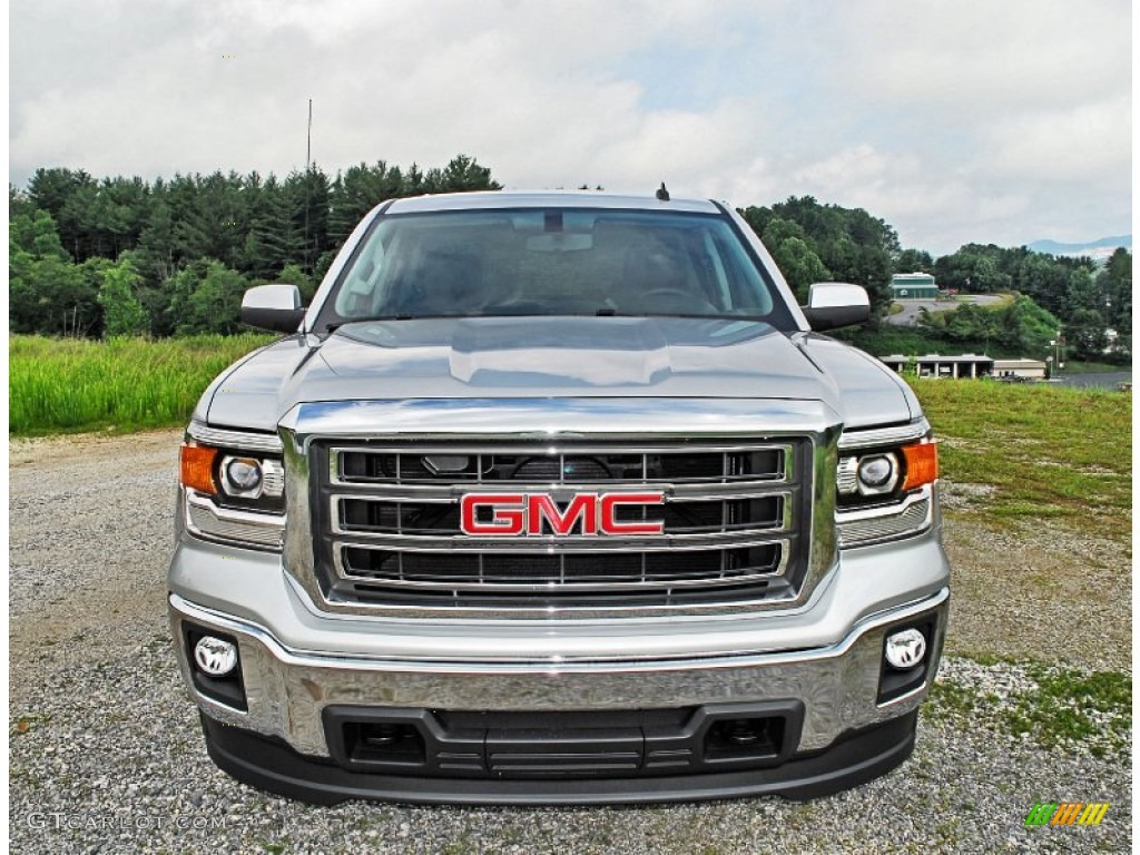 2014 Sierra 1500 SLE Crew Cab 4x4 - Quicksilver Metallic / Jet Black photo #7