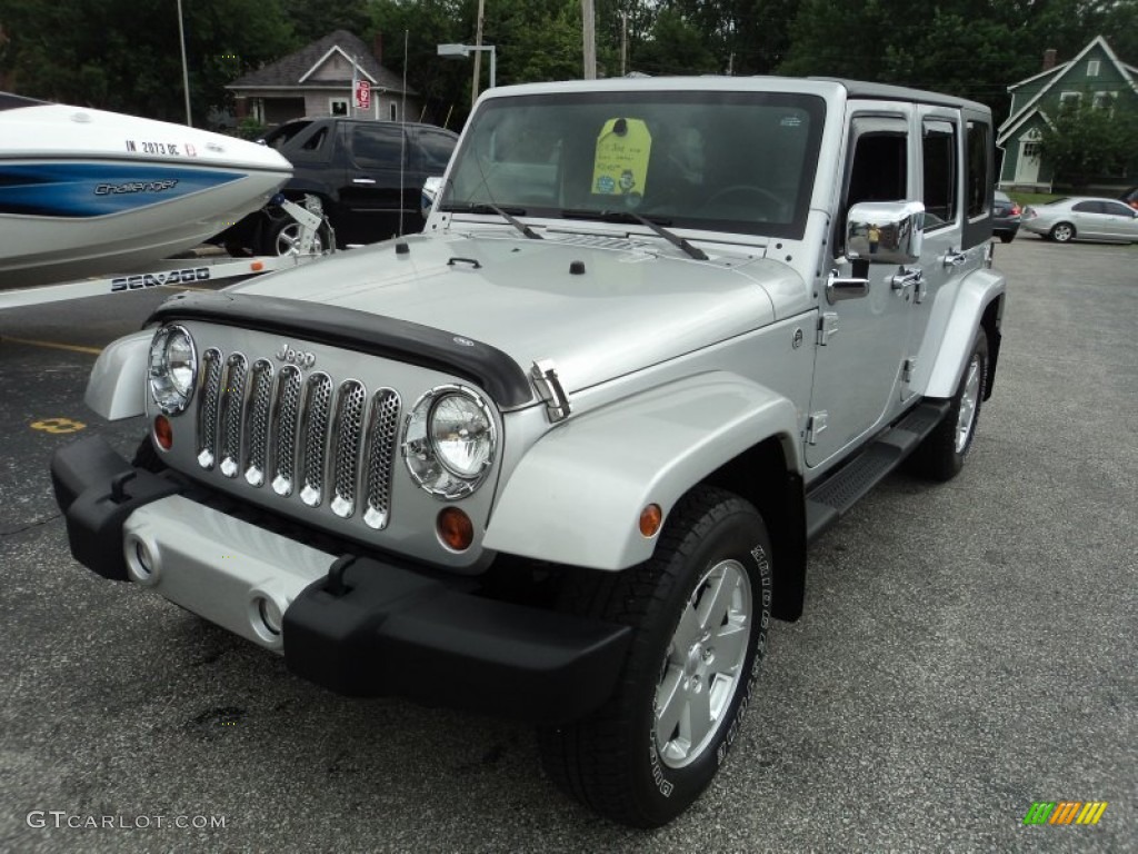 Bright Silver Metallic 2010 Jeep Wrangler Unlimited Sahara 4x4 Exterior Photo #83016485