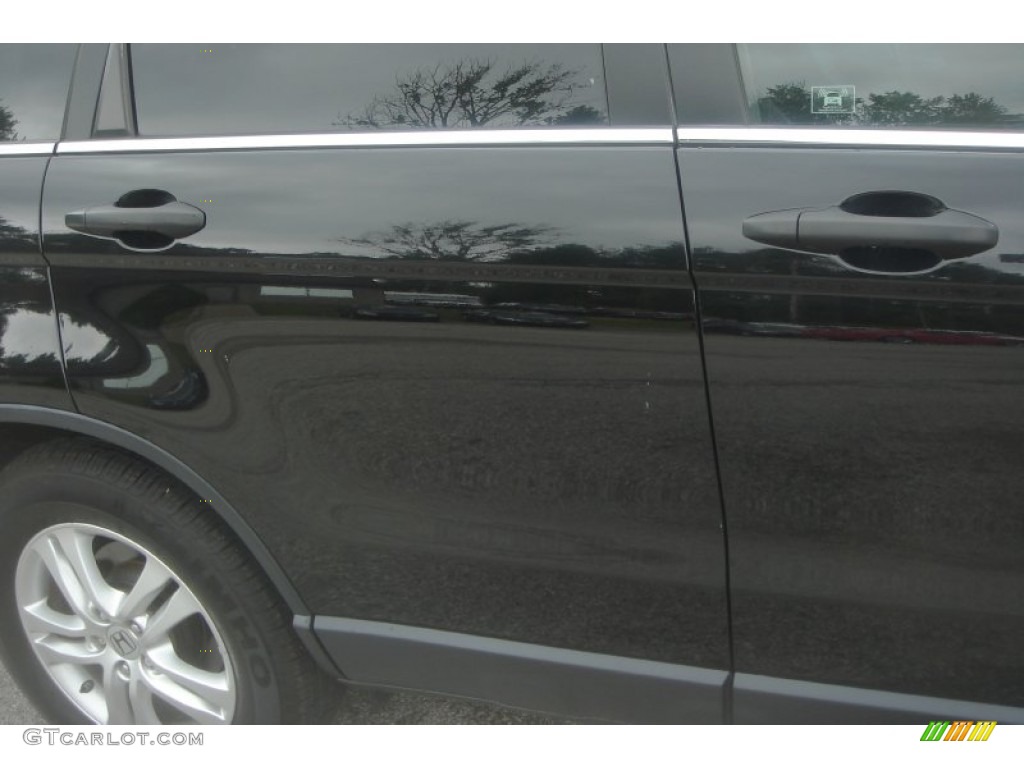 2011 CR-V EX 4WD - Crystal Black Pearl / Black photo #5