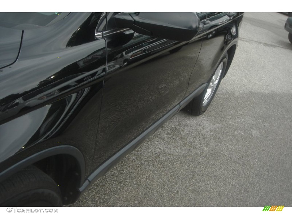 2011 CR-V EX 4WD - Crystal Black Pearl / Black photo #28