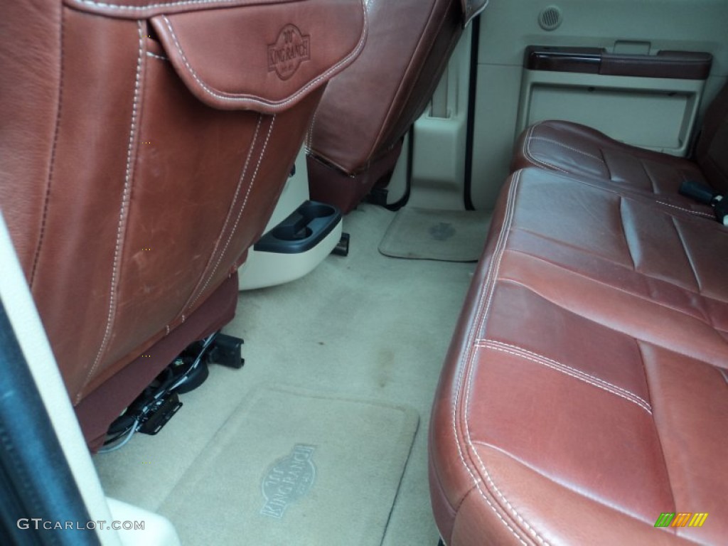 2008 F350 Super Duty King Ranch Crew Cab 4x4 Dually - Dark Blue Pearl Metallic / Chaparral Brown photo #32