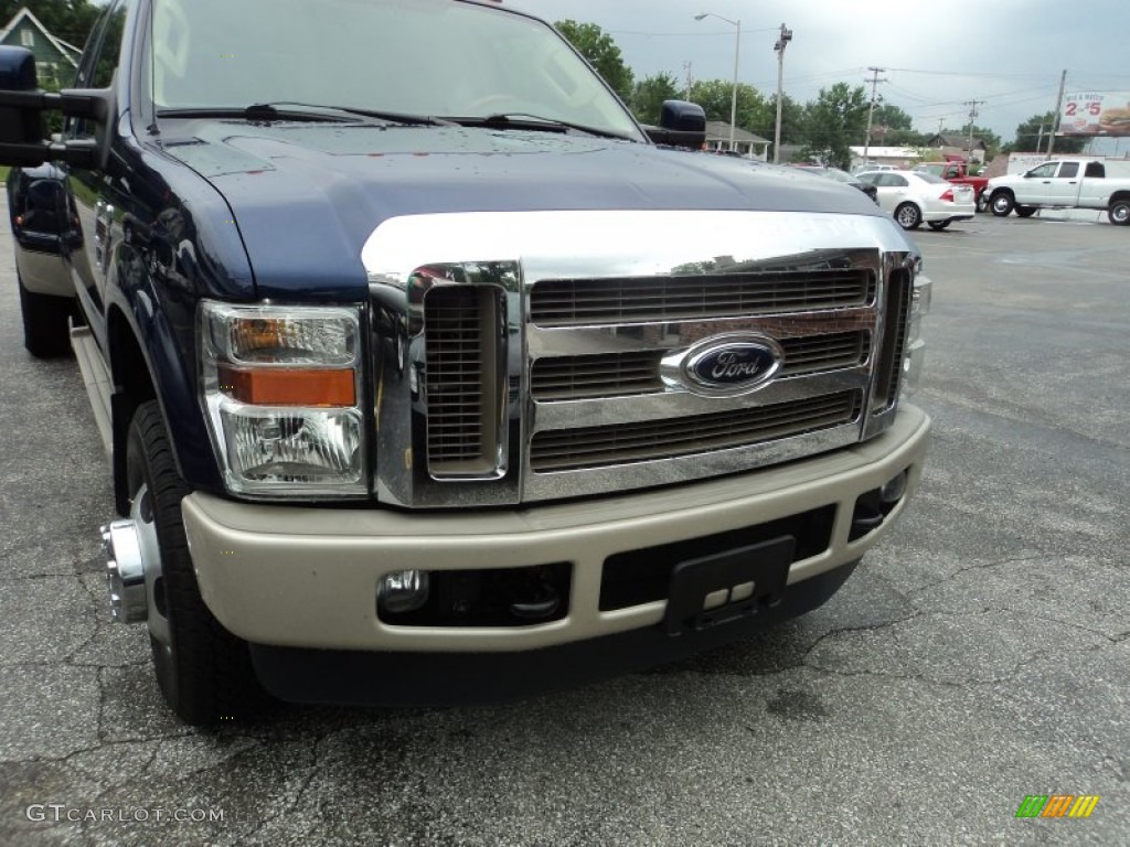 2008 F350 Super Duty King Ranch Crew Cab 4x4 Dually - Dark Blue Pearl Metallic / Chaparral Brown photo #35