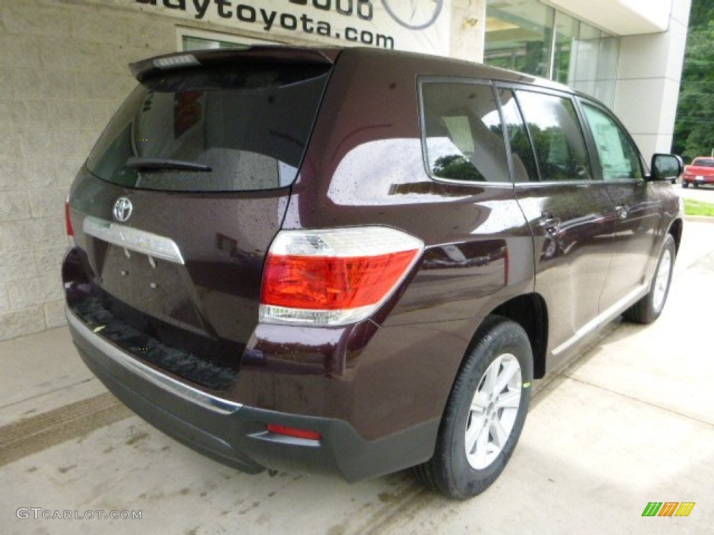 2013 Highlander V6 - Sizzling Crimson Mica / Sand Beige photo #2