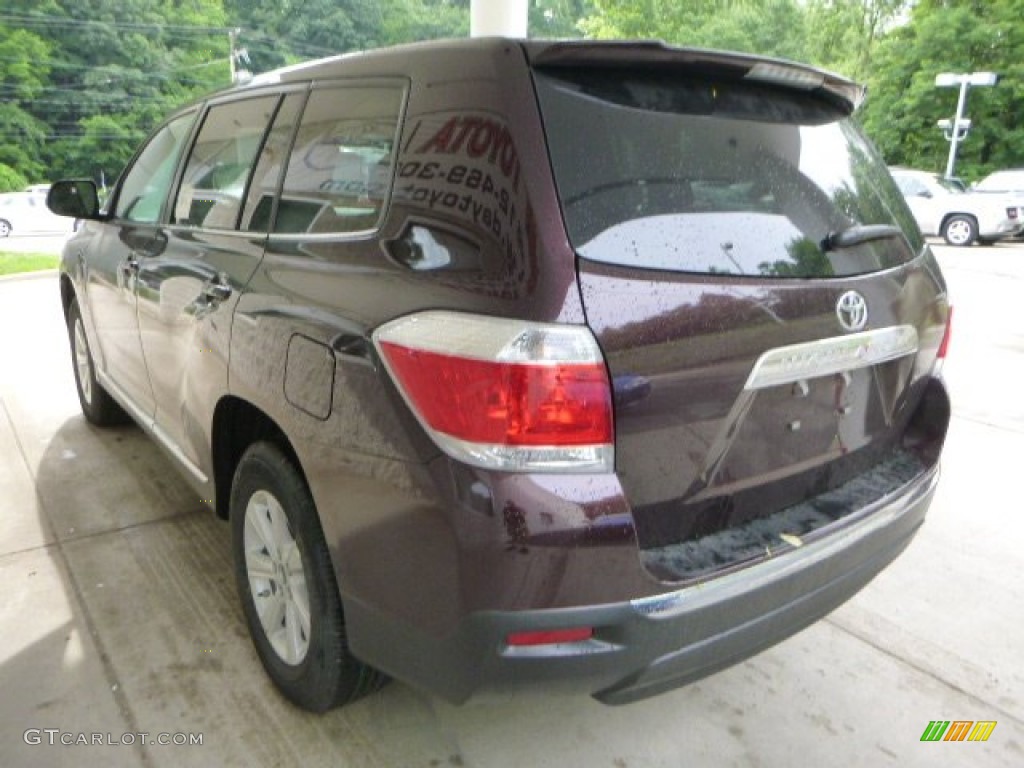 2013 Highlander V6 - Sizzling Crimson Mica / Sand Beige photo #4